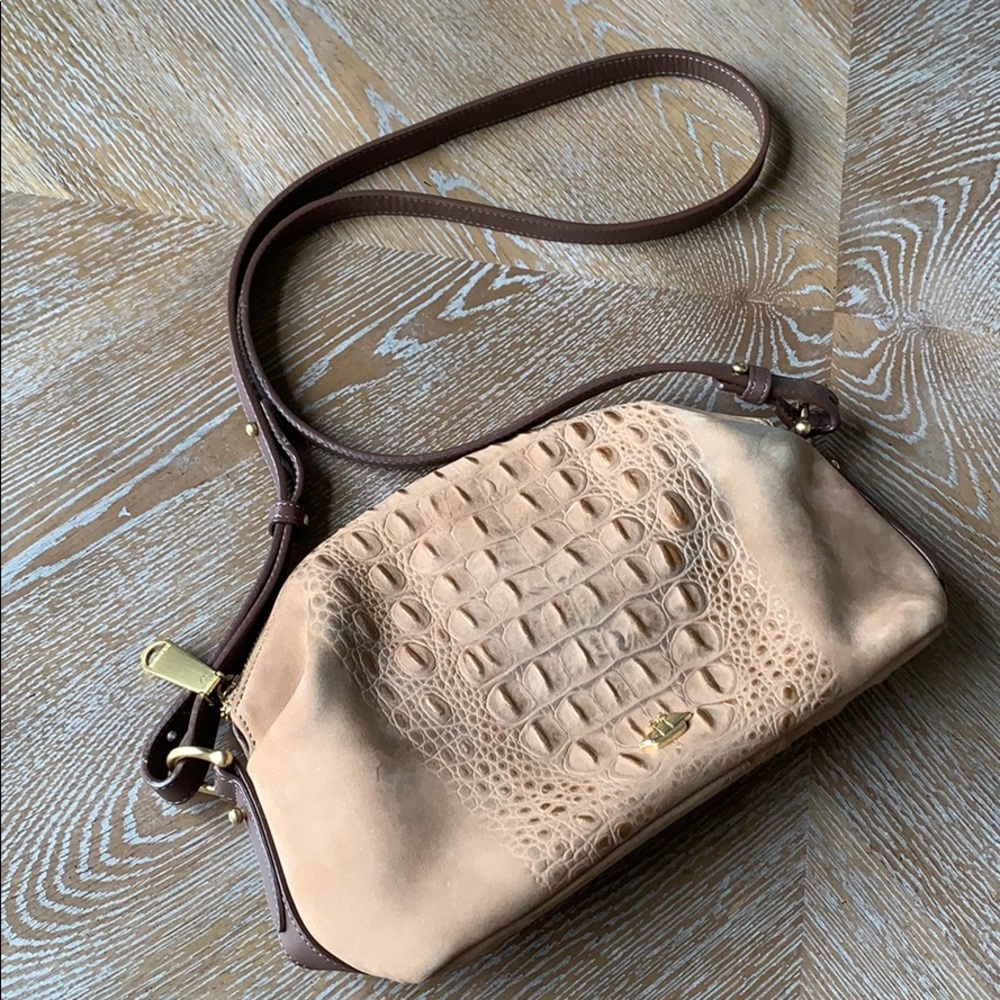 BRAHMIN Haley Gold Wilmington Small Crossbody Bag
